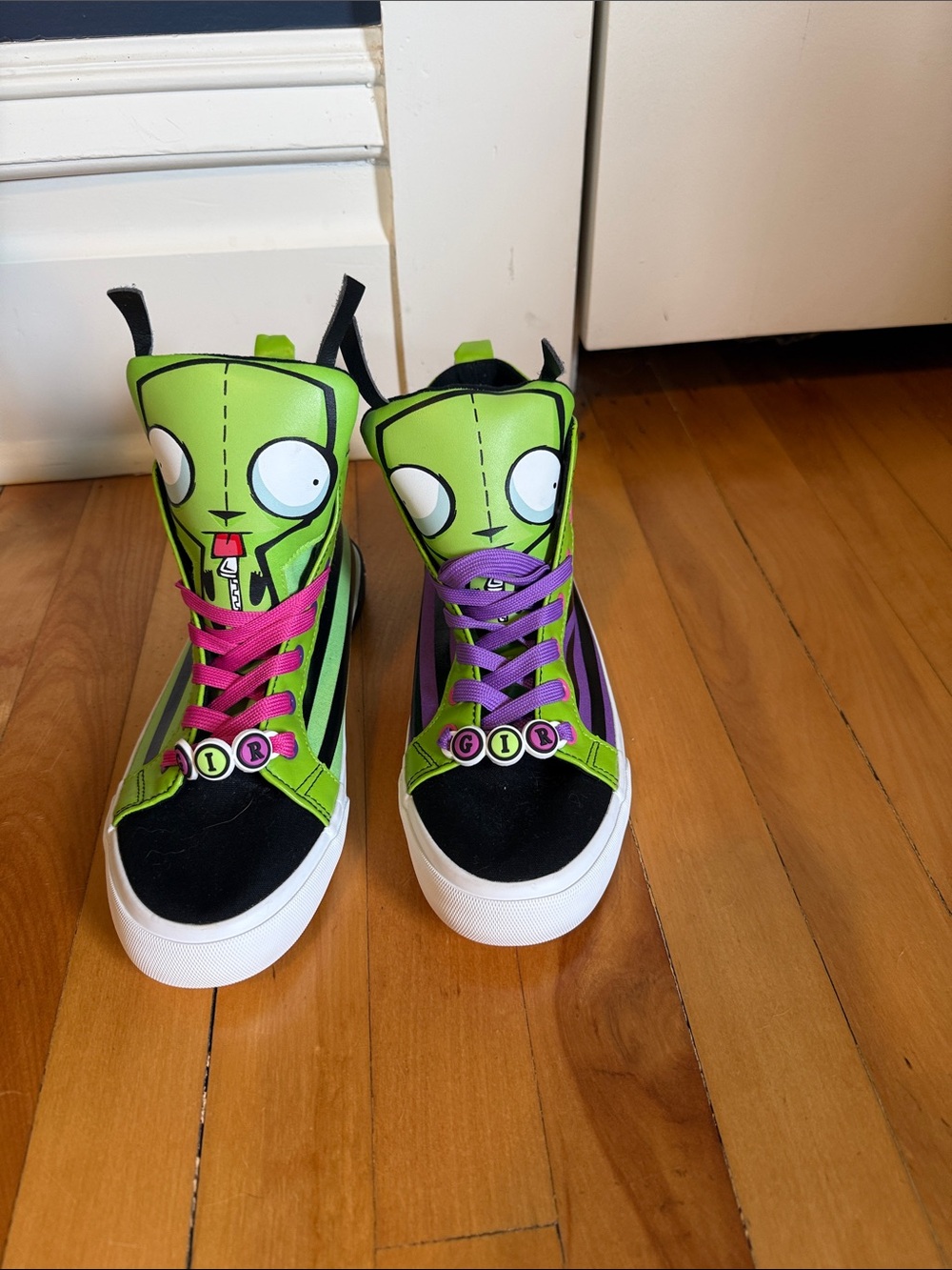 Size 7 Invader Zim Gir high top sneakers - Picture 2 of 5
